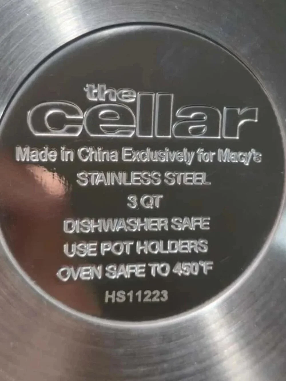 The Cellar Stainless Steel Cookware Set 5-Piece 3-Ply Base Pots & Pans